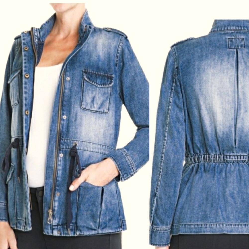 Liverpool Jeans Company Women's Denim Utility Jacket, Size S